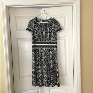 BCBG MaxAzria Black and White Cocktail Dress